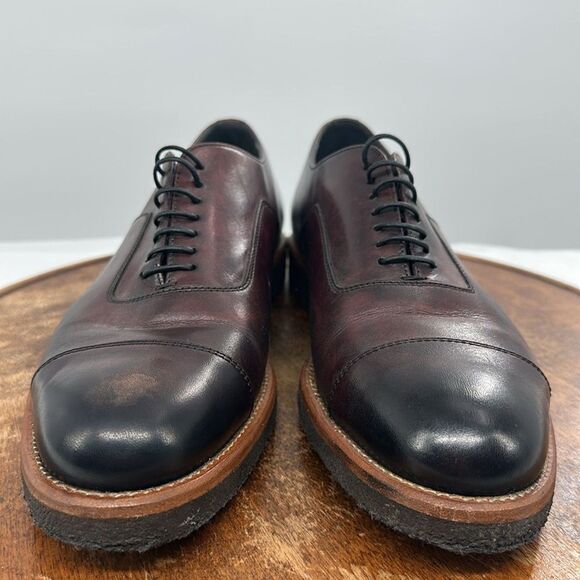 Boss Hugo Boss Shoes Mens 8 (UK 7) Aspin Leather Toe Cap Dark Red Rubber Sole main image 11